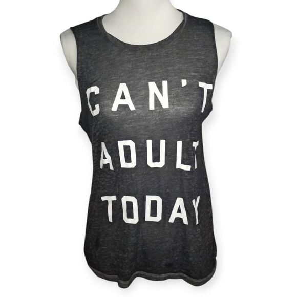 FIFTH SUN GRAY SHEER TANK TOP SZ.S EUC - Picture 2 of 5